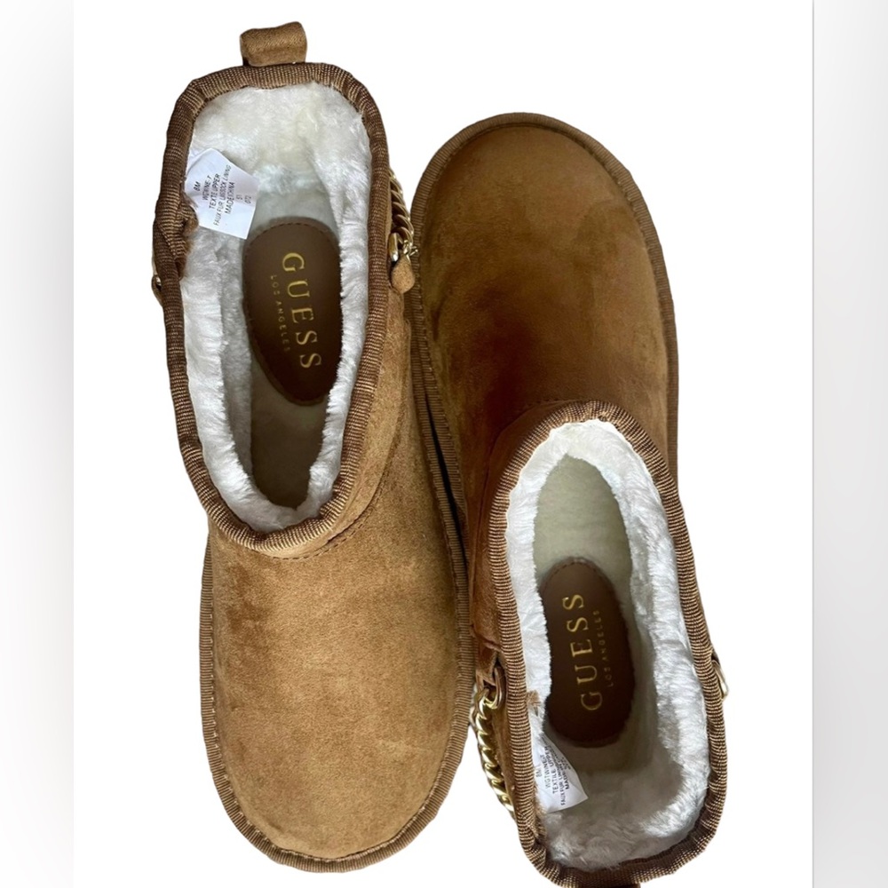 Guess Shoes Guess Womens Faux Fur Lining Bootie /Color: Brown/Tan Size: 8 NWOT - Picture 4 of 9